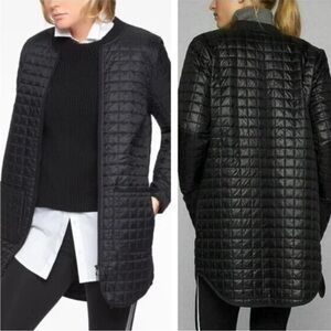 Athleta Grandview Primaloft Quilted Longline Jacket - Black, S